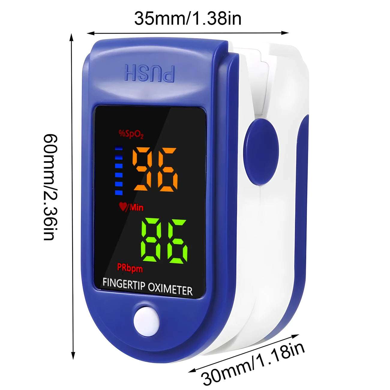 Medische hartslagmeter voor uw vinger.